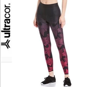 Ultracor Women's Black and Pink Leggings